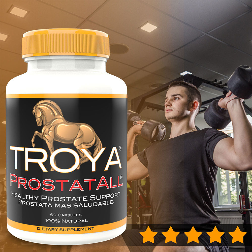 PROSTATALL TROYA Prostate Health Supplement - Stop frequent bathroom trips - Effective Natural DHT Blocker Supplement