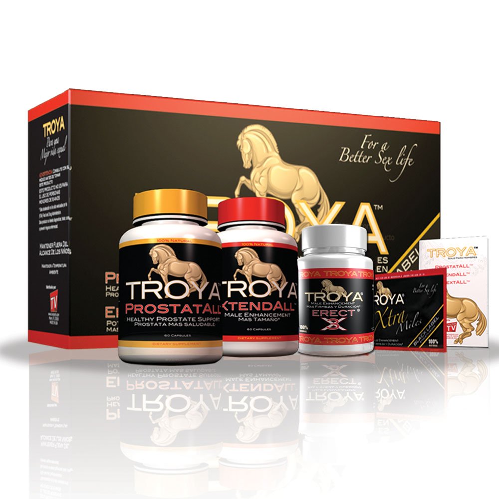 TROYA KIT: Complete 4 products for Male Enhancement & Wellness System for Total Men Health Support