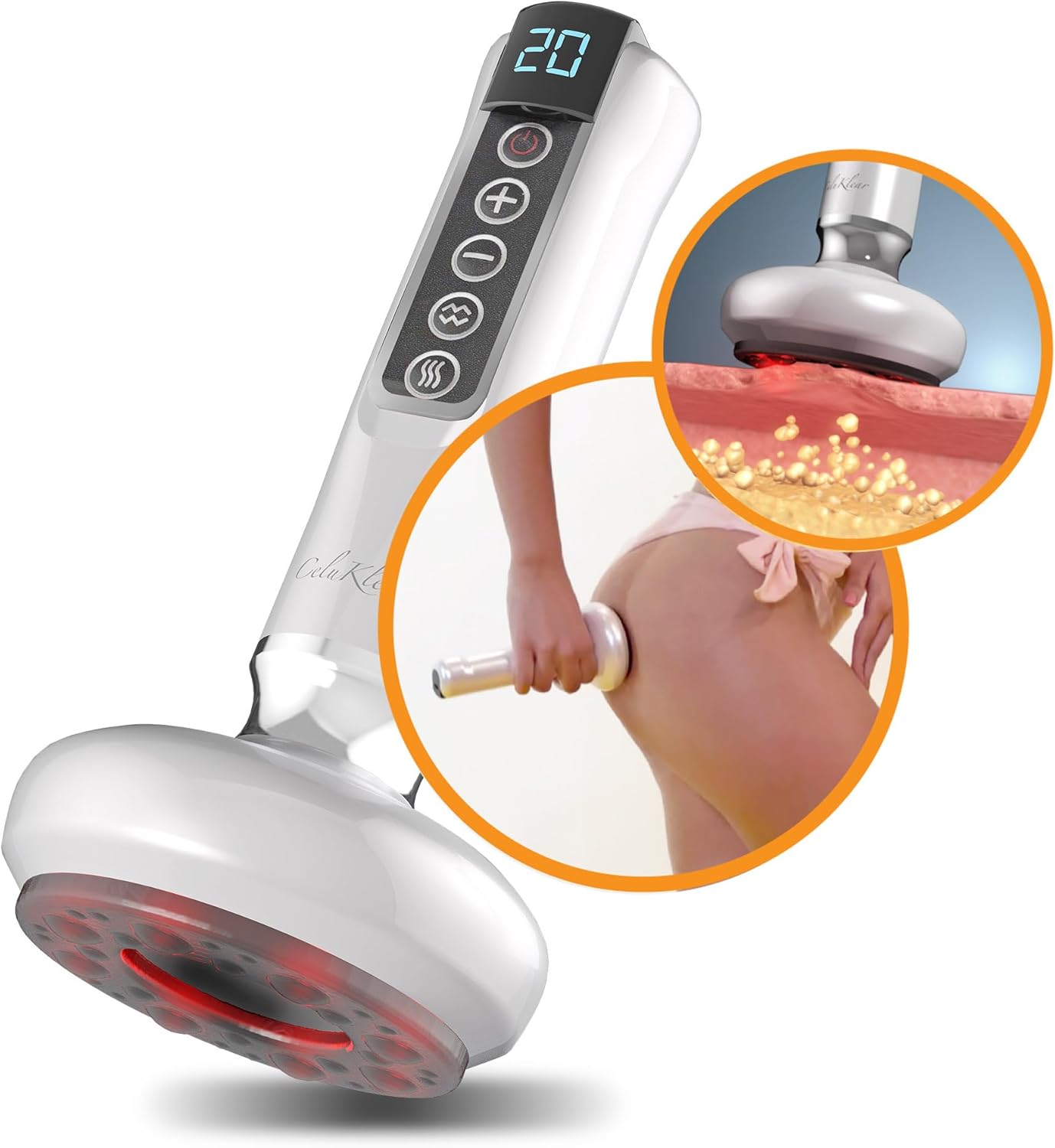 CeluKlear CVT Electric Vacuum Cupping Therapy Massager 3-in-1