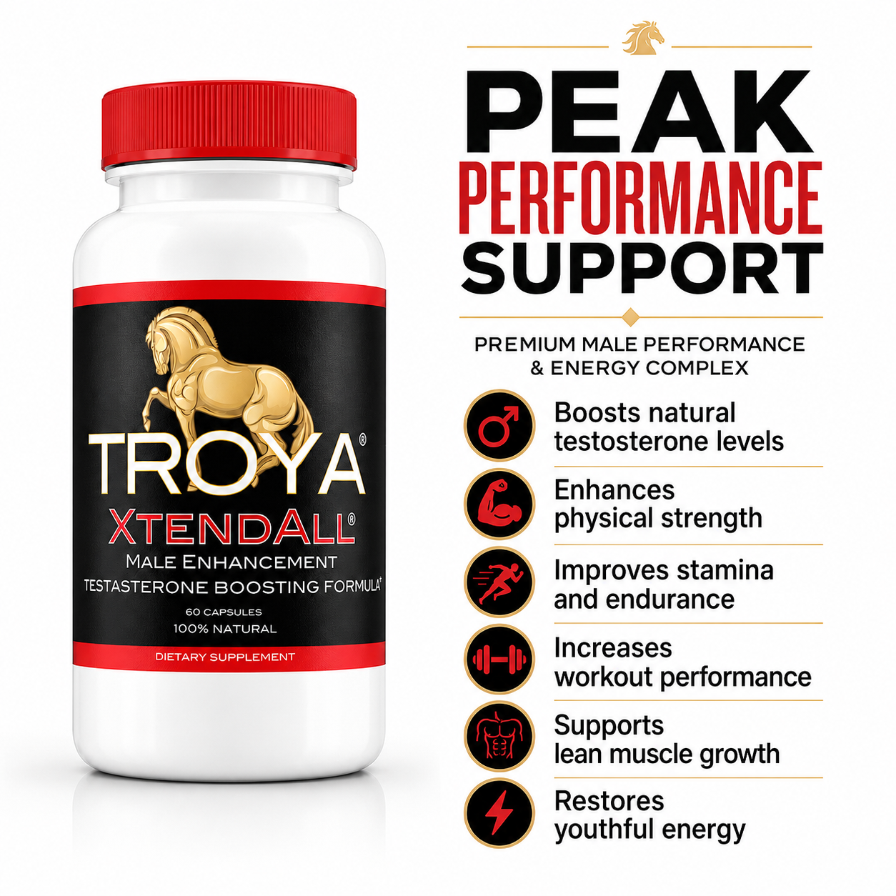 Troya XTENDALL: Premium Testosterones for Peak Vitality