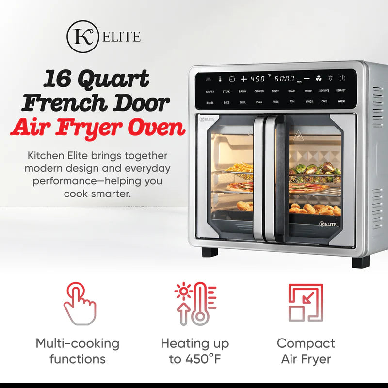Kitchen Elite 16 Quart French Door Air Fryer