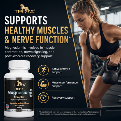 Troya Triple Complex Magnesium –Glycinate, Citrate & Malate