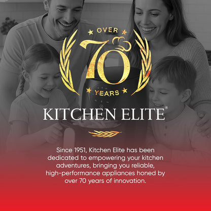 Kitchen Elite 2.5 Quart Compact Air Fryer Oven Small Countertop Oil-Free Cooker with PFAS-Free Nonstick Basket, Easy Clean, Black