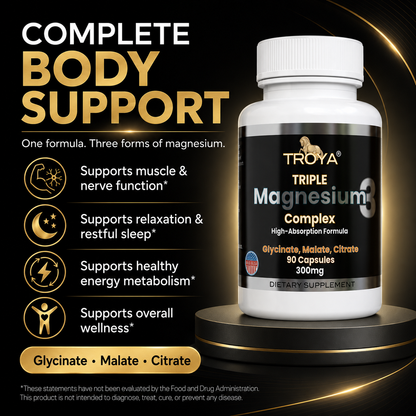 Troya Triple Complex Magnesium –Glycinate, Citrate & Malate