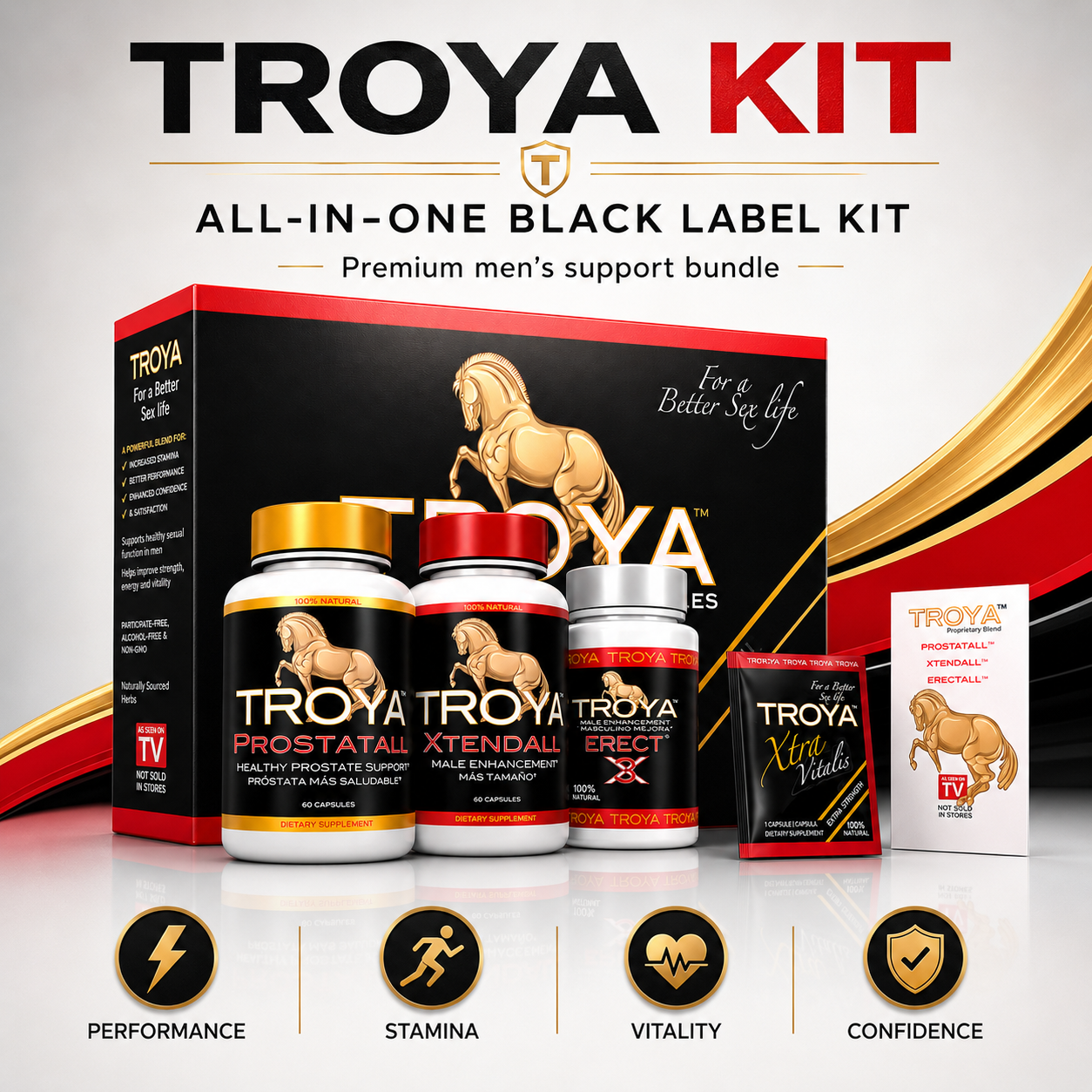 TROYA KIT: Complete 4 products for Male Wellness