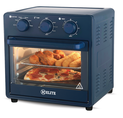 Kitchen Elite 16QT Colorful Air Fryer Oven | 450°F | PFAS-Free | Multi-Level Cooking  PINK, BLUE, White and Orange Spice