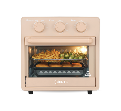 Kitchen Elite 16QT Colorful Air Fryer Oven | 450°F | PFAS-Free | Multi-Level Cooking  PINK, BLUE, White and Orange Spice