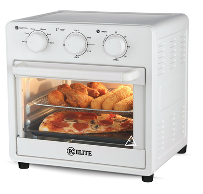 Kitchen Elite 16QT Colorful Air Fryer Oven | 450°F | PFAS-Free | Multi-Level Cooking  PINK, BLUE, White and Orange Spice