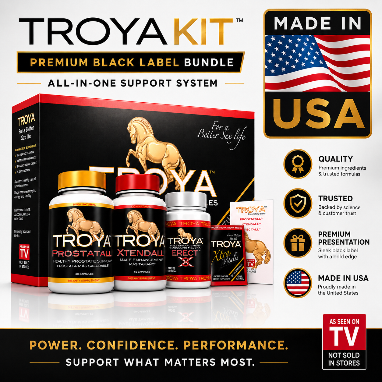 TROYA KIT: Complete 4 products for Male Wellness