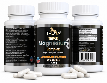 Troya Triple Complex Magnesium –Glycinate, Citrate & Malate