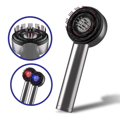 NuFlair Scalp Massage & Oil Applicator Brush – Cordless Tool with Built-In Reservoir – 3 Modes, Rechargeable, Ergonomic Design for Daily Hair Oil Routine