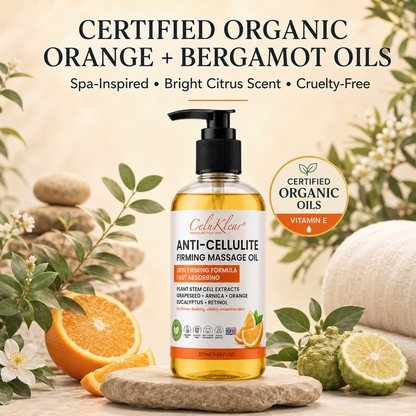 CeluKlear Anti-Cellulite Massage Oil - 8 Fl Oz
