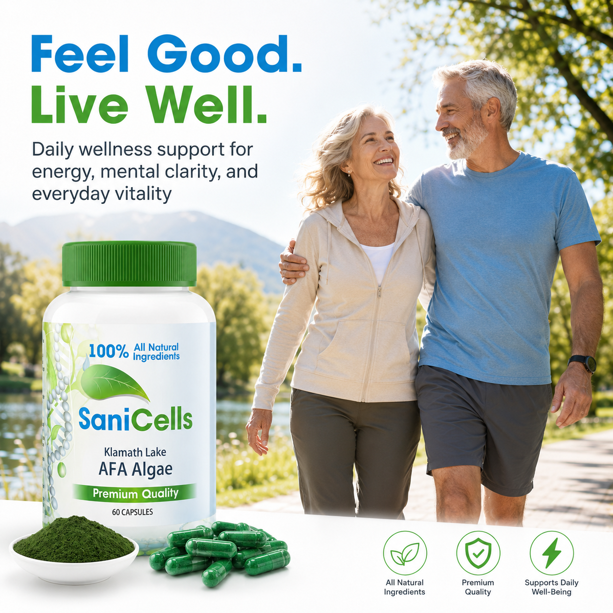 Sani Cells AFA Blue-Green Algae Capsules