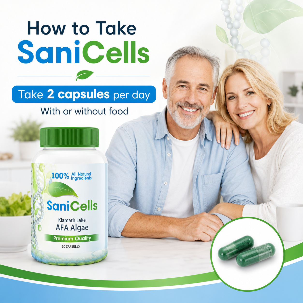 Sani Cells AFA Blue-Green Algae Capsules